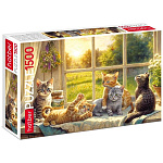 Пазлы " Hatber " 1500элементов Пушистые любимцы 48*67см, картонная упаковка