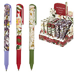 Ручка шариковая " Bruno Visconti " DreamWrite, Flora. Bloom flowers синяя 0,7мм, толщина письма 0,5мм, цвет корпуса - multicolor, резиновый держатель, пигментные чернила, колпачок с клипом, картонная туба