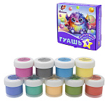 Гуашь " Луч " Фантазия 9цв*15мл пастельная, картонная упаковка