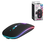 Мышь " Defender " MM-997 Touch беспроводная оптическая, 4 кнопки, черная, 1600 DPI, USB, RGB подсветка