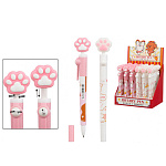 Шариковая ручка-гироскоп " Basir " Лапки синяя, 0,5мм, цветной корпус (ассорти), вращающийся прорезиненный наконечник корпуса, дисплей