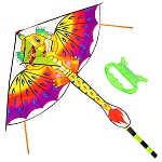 Воздушный змей " Рыжий кот " Приключения дракона 140*130см + хвост 150см пакет