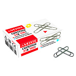 Скрепки " deVente " 33мм никелированные 100шт картонная коробка