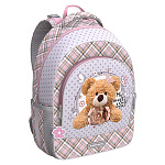 Рюкзак " Erich Krause " 39*28*14 см ErgoLine 15L Teddy Bear, многоцветный, эргономичная спинка, 1 отделение, большой внешний карман на молнии, 2 боковых кармана на резинке, усиленное дно, светоотражающие элементы, регулируемые лямки