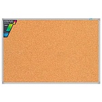 Доска пробковая " Hatber " 60*90см в рамке из алюминиевого профиля, кнопки в комплекте