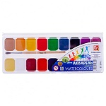 Краски акварельные с кистью Классика 18цв " Луч " медовые, пластиковая упаковка, европодвес