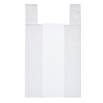 Пакет-майка Белый 26+13*48см ПНД 10мкм