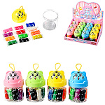 Тесто для лепки " Mazari " Тигренок, 8гр, 12 цветов, пластиковая упаковка