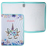 Папка " Пчелка " А4-04 (325*230*25мм) молния вокруг Magic dream, печать на пластике