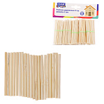 Деревянные палочки " Mazari " Круглые 8см, d=5мм, 100шт, пакет, европодвес