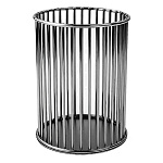 Стакан " KWELT " 8*9,5см, металлический , круглый, графит