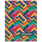 Папка-портфолио " Феникс " 253*310мм на кольцах 40 файлов Фактура Геометрия, пластик под матовой пленкой