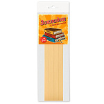 Набор закладок-ляссе " ДПС " 12*376мм, коричневые/бежевые, самоклеющиеся, 8шт для книг, из одной ленты, европодвес