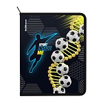Папка на молнии " Erich Krause " МАЛЫЙ ФОРМАТ А5+ (190*245*30мм) Sport DNA, пластик 0,55мм, текстура поверхности- песок