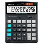 Калькулятор настольный 16 разрядов " Skainer " SK-900L, 155*202*35мм, двойное питание, черный