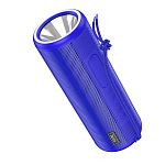 Колонка портативная " Hoco " HC11 Bora синяя, беспроводная, пластик, Bluetooth v5.0, AUX, microSD, USB, FM, TWS, кабель для зарядки USB, 10W, фонарик, 181*65*65мм