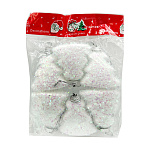 Ёлочное украшение " KWELT " Заснеженная елка с блестками 5*5,5см 6шт, пакет, европодвес