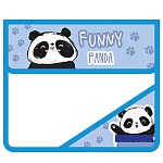 Папка " Пчелка " МАЛЫЙ ФОРМАТ А5-36 (230*190*50мм) на липучке 2отделения Funny panda, с уголком, пластик