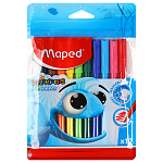 Фломастеры " Maped " Color'peps ocean 10цв смываемые, на водной основе, круглые, вентилируемый колпачок, пакет, европодвес