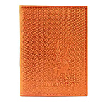 Обложка для автодокументов и паспорта " Имидж " Documents рыжий, натуральная кожа, тиснение конгрев