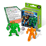 Игровой набор " Русский стиль " Звероботы против Техноботов (Конг и Самуро), в наборе: 2 персонажа, 2 вида оружия, кубик, правила игры, картонная коробка, европодвес