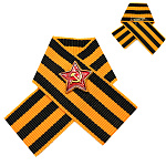 Лента георгиевская со значком 9 Мая d=20мм, металл