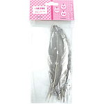 Перья для декорирования " deVente " Diy Серебристые, от 15см до 20см, пакет, европодвес