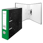 Папка-регистратор А4 " KWELT " сборная 50мм серый мрамор, этикетка для маркировки, зеленый корешок