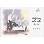 Планшет для акварели " Лилия Холдинг " А4 20л Искушение, зернистая поверхность, содержание хлопка 50%, плотность - 250 г/м2, склейка, на подложке