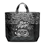 Сумка ПП многоразовая " Интерпак " с петлевой ручкой, 60*50см 160мкм Вояж