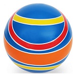 Мяч резиновый d=15см Классика, ассорти (без возможности выбора дизайна), накачанный