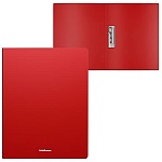 Папка с зажимом " Erich Krause " A4 Matt Classic красная, пластик 0,40мм, текстура поверхности- песок, непрозрачная, боковой зажим, ширина корешка- 17мм