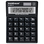 Калькулятор настольный 12 разрядов " Erich Krause " КС-300-12, 107*141*10мм, двойное питание, черный