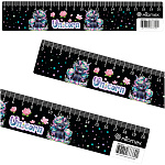 Линейка " Attomex " Unicorn, гибкая 20см, с рисунком, пакет, европодвес