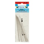 Иглы для бисероплетения " Gamma " 10шт 0,7мм длина- 100мм, используются для работы с любыми видами нитей и бисером, картонный блистер, европодвес