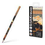 Карандаши цветные пластиковые Road Beast 12цв " Erich Krause " трехгранные, пластиковая упаковка, европодвес