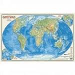 Карта настенная Мир Физический " ГеоДом " М1:55млн 58*38см