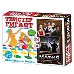 Игра напольная " Русский стиль " Твистер. Гигант 130*240см + Мафия. Ночное безмолвие, картонная упаковка