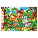 Пазлы " Hatber "  26элементов Олененок и зайчонок 30*20см, в рамке, картонная упаковка