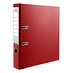 Папка-регистратор А4 " Attomex " разборная 50мм красная, ПВХ, пластиковый карман со сменной этикеткой, металлическая окантовка