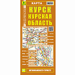 Карта складная " РузКо " 1:30/1:700 Курск. Курская область разворот карты: 69*49см
