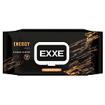 Салфетки влажные парфюмированные 100шт " Exxe " Men Energy&Fresh, клапан, пластиковая крышка