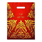 Пакет ПЭ " Интерпак " с вырубной ручкой ПВД, 30*40см 50мкм Той Бастар