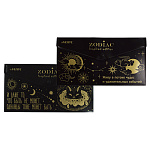 Папка на кнопке " deVente " МАЛЫЙ ФОРМАТ Travel-Size DL (260*140мм) Zodiac, пластик 0,18мм, непрозрачная, тиснение фольгой, ассорти, 2 дизайна, индивидуальная маркировка