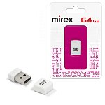 Флеш-диск " Mirex " 64GB Minca белый USB 2.0