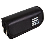 Пенал " deVente " 2 отделения 20,5*9,5*7см, Limited Edition. Uno, для 60 предметов, прямоугольный, на молнии, с верхней створкой на липучке, искусственная кожа, текстиль, аппликация, наружный карман на молнии