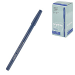 Ручка шариковая " Bruno Visconti " GripWrite Navy, синяя 0,7мм, толщина письма 0,5мм, пластиковый корпус, цвет корпуса - синий, резиновый держатель, колпачок с клипом, одноразовая, картонная упаковка
