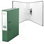 Папка-регистратор А4 " KWELT " сборная 50мм, зеленая, ПВХ, пластиковый карман со сменной этикеткой, металлическая окантовка