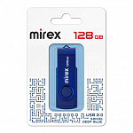Флеш-диск " Mirex " 128GB Swivel темно-синий USB 2.0