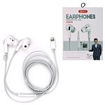 Наушники " BYZ " S858I белые, внутриканальные, проводные, микрофон, кнопка ответа, регулятор громкости, Lightning, длина - 1,2м